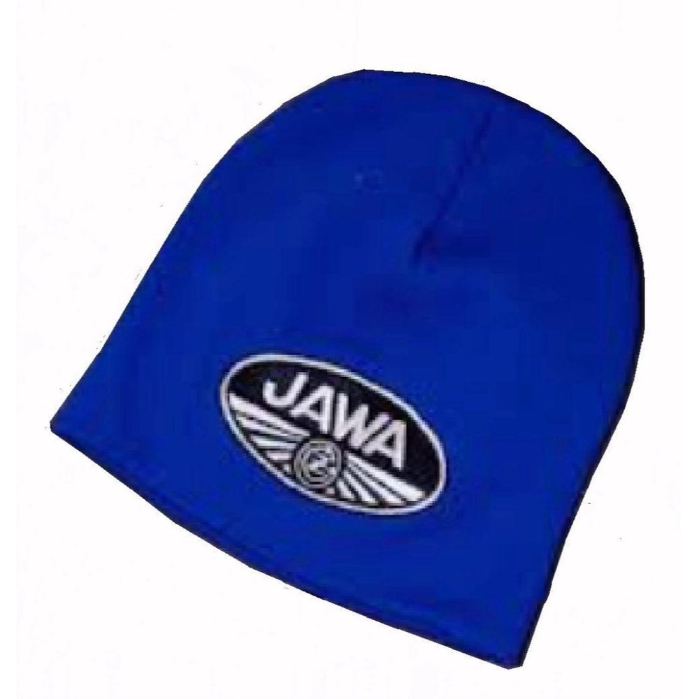 JAWA CZ Blue Embroidered Beanie Hat - NEW Fast Ship